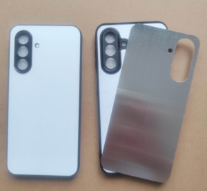 Coque de téléphone 2D par sublimation, coque de téléphone TPU+PC avec plaque en aluminium pour Samsung A17 A16 A14 <span class=keywords><strong>A13</strong></span>, coque de téléphone à transfert par presse à chaud - Product Image 2