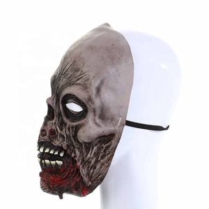 Máscara de Látex para Fiesta de Halloween, Máscara de Terror con Sombrero para Disfraces de Halloween, Bar, Realista - Product Image 2