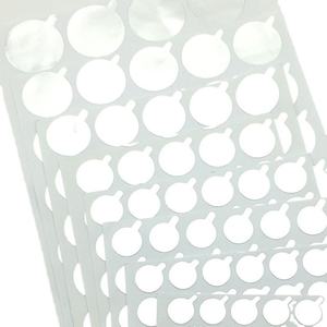 Самоклеящаяся фольгированная этикетка-пломба для флаконов косметики, средств по уходу за кожей, зубной пасты и медицинских препаратов (OEM) - Product Image 3