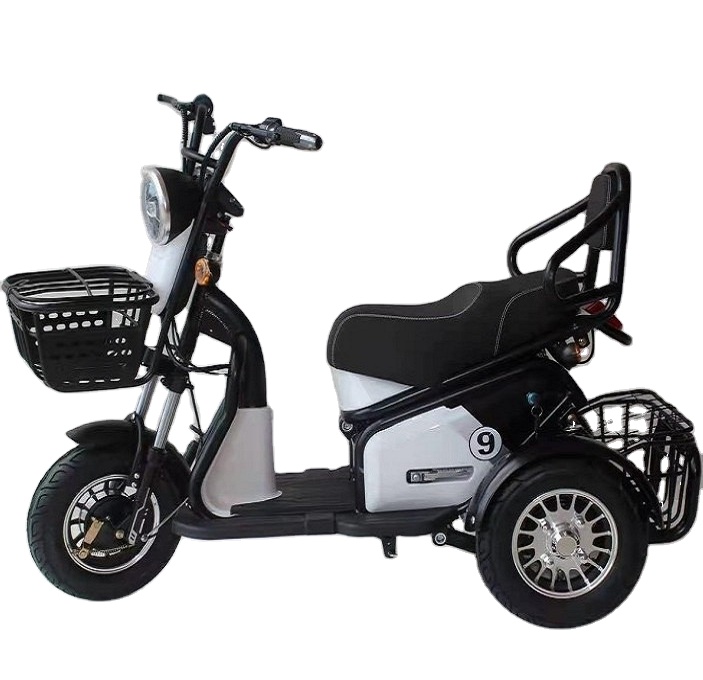 Лидер продаж, легкий Электрический трехколесный велосипед с двумя сиденьями, 600 Вт, 48 В, для продажи