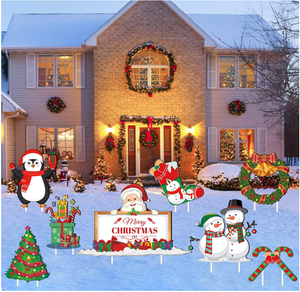 Panneaux de Noël en plastique ondulé personnalisés Panneaux de cour Holiday <span class=keywords><strong>Deco</strong></span> avec des impressions uniques - Product Image 3