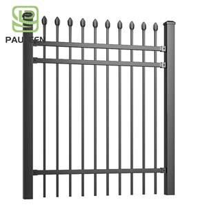 Paneles <span class=keywords><strong>de</strong></span> Cerca <span class=keywords><strong>de</strong></span> Acero Negro Resistentes, Protección <span class=keywords><strong>de</strong></span> Seguridad, Bajo Mantenimiento, Puertas <span class=keywords><strong>de</strong></span> Entrada, Superficie <span class=keywords><strong>de</strong></span> Zinc, Fácil Instalación <span class=keywords><strong>de</strong></span> Cercas - Product Image 1