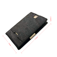 Dompet Gabus Minimalis MOQ Rendah untuk Pria Logo Kustom Grosir Pesanan Jumlah Kecil Ramah Lingkungan