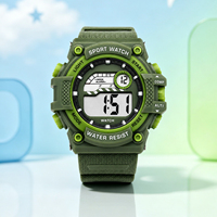 Jam Tangan Digital LCD Sport Tahan Air untuk Wanita dan Pria dengan Fitur Stopwatch dan Alarm