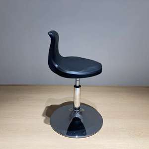 Thẩm mỹ PU da làm việc phân với thắt lưng hỗ trợ, ghế màu đen cho khách sạn, phòng khách phòng họp, bar Salon xăm cửa hàng cắt tóc - Product Image 3