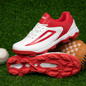 Chaussures de baseball et de softball unisexes personnalisées, respirantes, en caoutchouc moulé TPU, crampons antidérapants pour hommes et femmes, entraînement sur terrain en herbe - Product Image 1