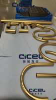 CICEL CCZK-1315-ION salle de bains raccords accessoires robinets poignées multi arc ion titane plaqué or machine