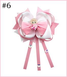 Little princess girl hair bows big glitter doll baby hair bows - Product Image 6