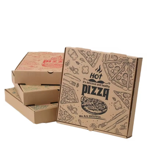 Scatola per Pizza in Carta Kraft Personalizzata con Logo, Grado Alimentare, 8 10 12 14 15 16 Pollici, Scatola da Asporto in Cartone Ondulato per Imballaggio Pizza - Product Image 2