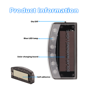 6 ضوء تحذير LED مع طاقة شمسية محاكاة أمنية ضد سرقة سيارة Burglar - Product Image 5
