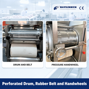 Separatore Carne-Lische Industriale per <span class=keywords><strong>Pesce</strong></span> Acciaio Inox Alimentare Nastro Pressore in Gomma Produzione di Polpette di <span class=keywords><strong>Pesce</strong></span> - Product Image 4