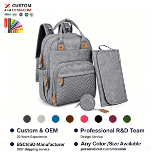 Custom Multipurpose Tote <strong>Bag</strong> <strong>Changing</strong> Pad Boys Girls 4 in 1 Kit Large Unisex Baby <strong>Bags</strong> Diaper <strong>Bag</strong> Backpack - Product Image 1
