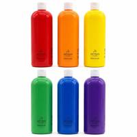 Peinture fluide acrylique non toxique 500 ml, prête à l'emploi, haute brillance pour toile vierge, bois et art de coulée DIY