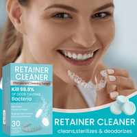 Comprimés Nettoyants pour Prothèses Dentaires Écologiques, Sans Produits Chimiques Agressifs, Saveur Menthe, Format Voyage, Soins Bucco-Dentaires Portables