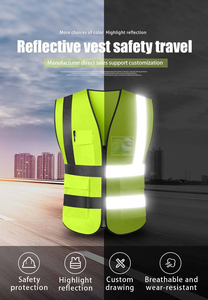<span class=keywords><strong>Gilet</strong></span> de <span class=keywords><strong>sécurité</strong></span> réfléchissant personnalisable S-5XL avec logo d'équipe, couleurs vives, pour le travail en extérieur - Product Image 2