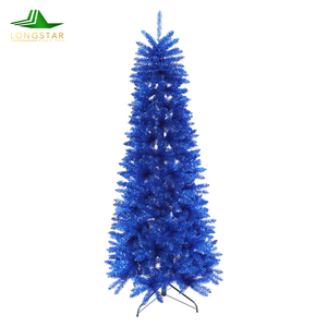 Árbol de Navidad Artificial de 1.5m-3m, Brillante, Completamente de PVC, para Decoración Navideña del Hogar, para Sala de Estar Interior - Product Image 1
