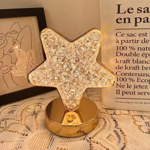 Ins phổ biến Sao Led pha lê cảm ứng bảng đèn 3D sáng tạo có thể sạc lại tường đèn Acrylic USB ánh sáng ban đêm - Product Image 4