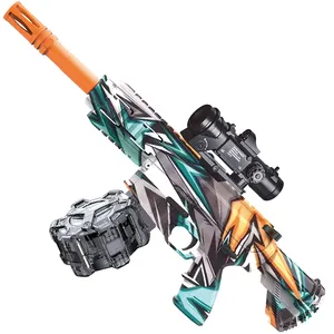 Multi-style Mini M416 Electric Gel Blaster Gun Toy Graffiti Style Water Bead Gel Hydrogel Gun Toy For Kids Sport Shooting Toys