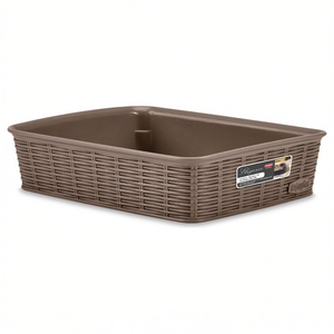 Cestino plastica (25x19x6cm) ELEGANCE Tortora 30931 - Product Image 2