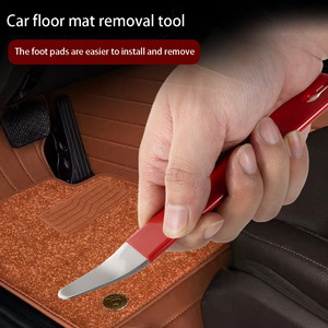 Outil de démontage de garnitures de voiture de 3 mm d'épaisseur, barre de levier en acier inoxydable avec poignée antidérapante, <span class=keywords><strong>plaque</strong></span> de démontage pour panneaux de porte et intérieur audio de voiture - Product Image 2
