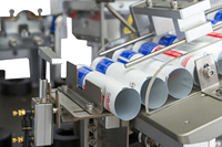 Équipement de remplissage et de scellage de tubes contrôlé par PLC, alimentation automatique des tubes, scellage, découpe, sans goutte pour crème cosmétique, lotion
