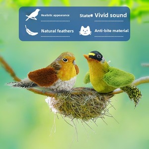 नई ट्रेंडिंग रिचार्जेबल स्वचालित सिमुलेशन यथार्थवादी पक्षी रिमोट कंट्रोल टॉय बिल्लियों के लिए इंटरैक्टिव प्लग फ्लेवी - Product Image 3