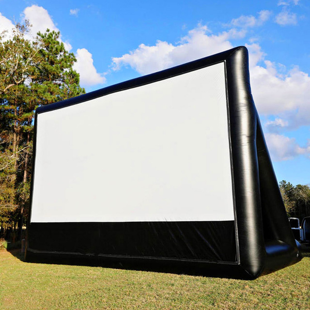 Giant PVC Inflatable Movie Scree Outdoor Portable Cinema Film Blowup Screen for Live Broadcast of the WorldCup Football Matches