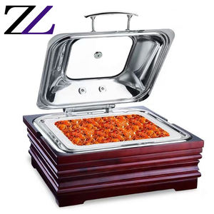 Otherhotel מטבח ציוד מודרני עץ מזנון מזנון חשמלי chaffing מנות שרת מזנון קייטרינג מזון חם עץ - Product Image 4