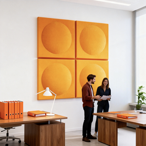 แผ่นอะคูสติก PET ตกแต่ง 3 มิติ รูปทรงสี่เหลี่ยม โพลีเอสเตอร์ แผ่นดูดซับเสียง สำหรับสตูดิโอ โรงภาพยนตร์ บ้าน คาราโอเกะ - Product Image 6