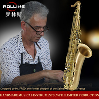 Professional High Grade Bare Copper Process Woodwind Instrument X7-II Bb Manufacturer Wholesale Retail Tenor Saxophone