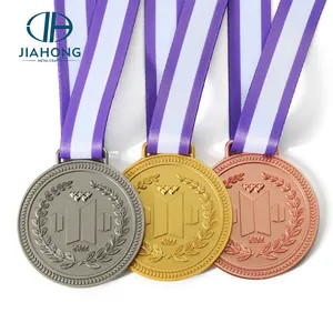 Hersteller 3d Zink legierung medaillen Sport Custom University Akademischer Finisher Lauf medaillen Marathon Bike 5k Medaille mit Band
