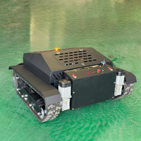Tondeuse à gazon automotrice radiocommandée sur chenilles 900 mm, à essence