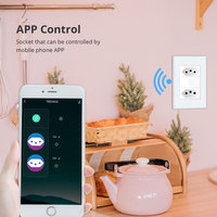 Zemismart Tuya Zigbee prises de courant brésiliennes intelligentes 10A/20A Alexa & Google Home Control ABS matériel Double pôle interrupteur