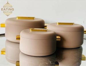 2025 New Arrival ban đầu Vòng Hộp Ăn Trưa thép không gỉ nhiệt container thực phẩm cách điện 1L + 2L + 3.5L thực phẩm ấm hơn Bộ soong - Product Image 3