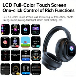 Casque Bluetooth intelligent OEM X1PRO avec écran LCD magnétique, fonction multi-usages, écouteurs pour voyages d'affaires - Product Image 2