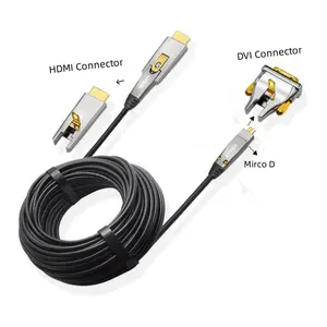 HDMI to DVI AOC cable, 50m 100m 150m HDMI Cable Fiber Optical 4K 60Hz HD TV 3D Dynamic HDR