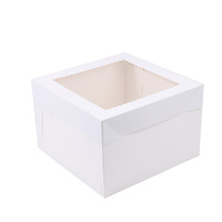 Boîtes d'emballage pour gâteaux en carton ondulé personnalisées avec fenêtres transparentes et poignées pour desserts et pâtisseries