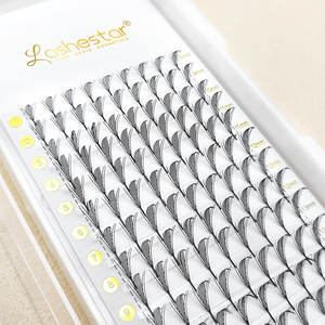 Nouvelles extensions de cils 2026 : Deux types de cils <span class=keywords><strong>anime</strong></span> super doux, pré-faits en éventail, courbure CD, sur plateau - Product Image 4