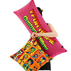 Coussin imprimé numériquement, tissu peluche de haute qualité, doux pour la peau, anti-décoloration, coussin décoratif pour mariage, promotion de vacances, cadeau - Product Image 1