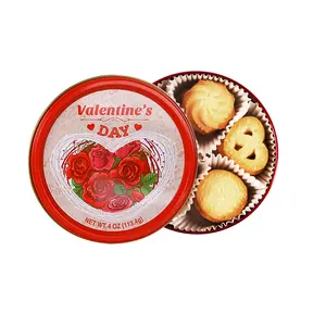 Tema del día de San Valentín Galletas de mantequilla en forma de corazón y galletas de azúcar al por mayor cooki personalizado