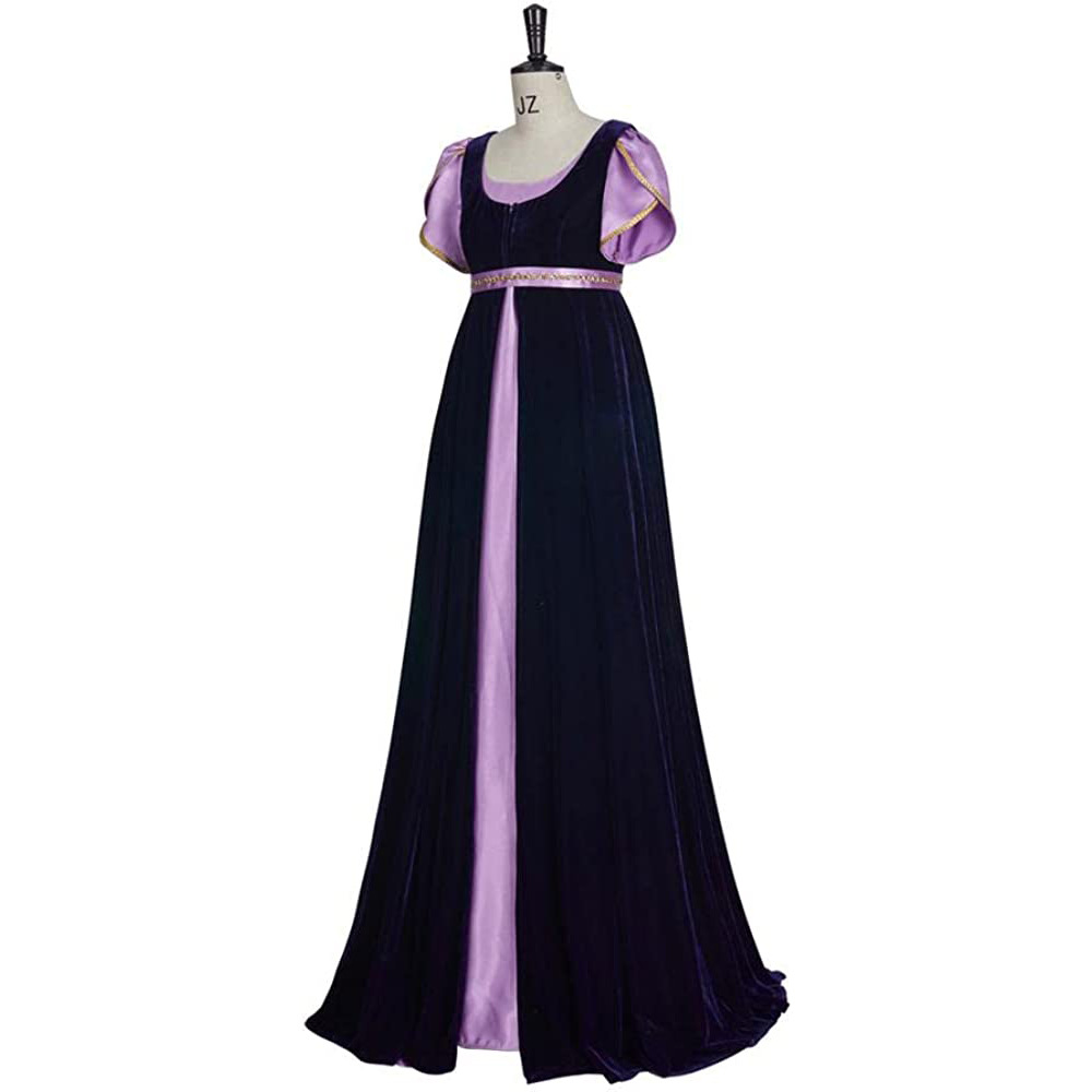 Women's Dress Short Sleeve Empire Waist Renaissance Gown