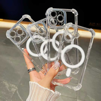 Coque de téléphone transparente avec boutons électroplaqués pour iPhone 18Pro 17, 16, 15, 14, 13, 12, 11, Pro Plus, coque de téléphone anti-chute