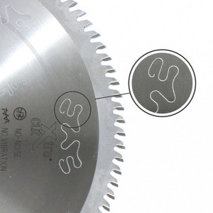 Seghe a pannello a lama circolare HW denti trapezoidali piatti D = 350 D = 65 B/C = 4.4/3.2 Z = 72 Transc. Fori materiale in acciaio diametro 350mm - Product Image 3