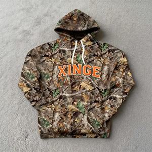 Nouvelle Arrivée 2026 – Sweat à Capuche de Chasse Personnalisé Streetwear, Impression DTG Camouflage Intégral, Coupe Boxy Épaules Tombantes, Sweat Oversize Homme - Product Image 3