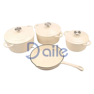 <span class=keywords><strong>Set</strong></span> di Pentole Minimalista in Ghisa Smaltata Colorata, Multifunzione Antiaderente, <span class=keywords><strong>Set</strong></span> di Casseruole - Product Image 2
