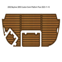 Plateforme de bain personnalisée pour bateau Bayliner 2855 de 2002, tapis de sol en mousse EVA imitation teck, SeaDek MarineMat Gatorstep, auto-adhésif