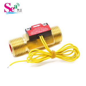 สวิตช์ควบคุมการไหลของน้ำ Dijiang Brass Copper Flow Switch 0-220V Hall Effect Flow Sensor Switch 1.5-30L/min G1/2 G3/4 Thread 50W สำหรับปั๊มน้ำร้อน - Product Image 4