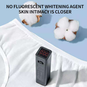 רך נשיפה חבילה חד פעמי תחתונים קצרים ביודשתכלה כותנה טהורה תחתונים חד פעמי לנשים - Product Image 2