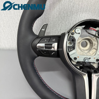 Volant de voiture M-Sport en cuir pleine fleur pour BMW X1 X5 E81 E82 E87 E88 E90 E91 E92 E93 E84 E70 E71 E89, prêt à l'emploi (Plug and Play)