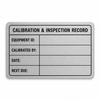 Plaques signalétiques métalliques personnalisées en aluminium gravées au laser avec support adhésif pour l'identification des équipements industriels